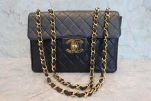 画像をギャラリービューアに読み込む, CHANEL/シャネル 中マトラッセシングルフラップWチェーンショルダーバッグ ラムスキン ブラック/ゴールド金具 ショルダーバッグ 800040030