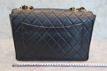 画像をギャラリービューアに読み込む, CHANEL/シャネル 中マトラッセシングルフラップWチェーンショルダーバッグ ラムスキン ブラック/ゴールド金具 ショルダーバッグ 800040030

