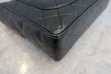 画像をギャラリービューアに読み込む, CHANEL/シャネル 中マトラッセシングルフラップWチェーンショルダーバッグ ラムスキン ブラック/ゴールド金具 ショルダーバッグ 800040030
