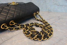 画像をギャラリービューアに読み込む, CHANEL/シャネル 中マトラッセシングルフラップWチェーンショルダーバッグ ラムスキン ブラック/ゴールド金具 ショルダーバッグ 800040030