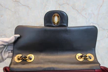 画像をギャラリービューアに読み込む, CHANEL/シャネル 中マトラッセシングルフラップWチェーンショルダーバッグ ラムスキン ブラック/ゴールド金具 ショルダーバッグ 800040030