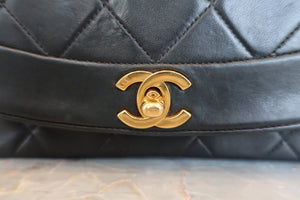 CHANEL/シャネル ダイアナマトラッセチェーンショルダーバッグ ラムスキン ブラック/ゴールド金具 ショルダーバッグ 600120233