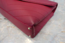 画像をギャラリービューアに読み込む, CHANEL/シャネル Vステッチシングルフラップチェーンショルダーバッグ ラムスキン ピンク/ゴールド金具 ショルダーバッグ 500100055