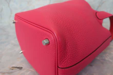 画像をギャラリービューアに読み込む, HERMES／エルメス ピコタンロックエクラＰＭ トリヨンクレマンス/ヴォースイフト ローズメキシコ/ルージュクー Y刻印 ハンドバッグ 700100202
