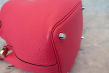 画像をギャラリービューアに読み込む, HERMES/エルメス ピコタンロックエクラPM トリヨンクレマンス/ヴォースイフト ローズメキシコ/ルージュクー Y刻印 ハンドバッグ 700100202