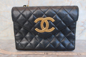 CHANEL/シャネル デカココチェーンショルダーバッグ ラムスキン ブラック/ゴールド金具 ショルダーバッグ 600110007