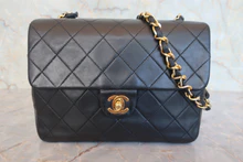 画像をギャラリービューアに読み込む, CHANEL/シャネル ミニマトラッセシングルフラップチェーンショルダーバッグ ラムスキン ブラック/ゴールド金具 ショルダーバッグ 800020201