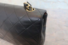 画像をギャラリービューアに読み込む, CHANEL/シャネル ミニマトラッセシングルフラップチェーンショルダーバッグ ラムスキン ブラック/ゴールド金具 ショルダーバッグ 800020201
