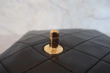 画像をギャラリービューアに読み込む, CHANEL/シャネル ミニマトラッセシングルフラップチェーンショルダーバッグ ラムスキン ブラック/ゴールド金具 ショルダーバッグ 800020201