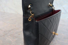 画像をギャラリービューアに読み込む, CHANEL/シャネル ミニマトラッセシングルフラップチェーンショルダーバッグ ラムスキン ブラック/ゴールド金具 ショルダーバッグ 800020201