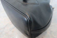 画像をギャラリービューアに読み込む, CHANEL/シャネル ココマーク巾着チェーンショルダーバッグ キャビアスキン ブラック/ゴールド金具 ショルダーバッグ 800020271