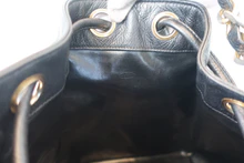 画像をギャラリービューアに読み込む, CHANEL/シャネル ココマーク巾着チェーンショルダーバッグ キャビアスキン ブラック/ゴールド金具 ショルダーバッグ 800020271
