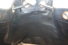 画像をギャラリービューアに読み込む, CHANEL/シャネル ココマーク巾着チェーンショルダーバッグ キャビアスキン ブラック/ゴールド金具 ショルダーバッグ 800020271