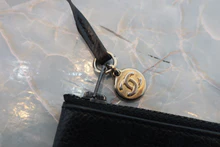 画像をギャラリービューアに読み込む, CHANEL/シャネル ココマーク巾着チェーンショルダーバッグ キャビアスキン ブラック/ゴールド金具 ショルダーバッグ 800020271
