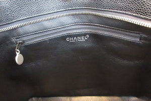 CHANEL/シャネル 復刻トート キャビアスキン ブラック/シルバー金具 トートバッグ 600120212