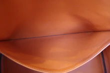 画像をギャラリービューアに読み込む, HERMES／エルメス オータクロア32 ヴォーエプソン オレンジ □L刻印 ハンドバッグ 800020016
