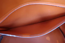 画像をギャラリービューアに読み込む, HERMES/エルメス オータクロア32 ヴォーエプソン オレンジ □L刻印 ハンドバッグ 800020016