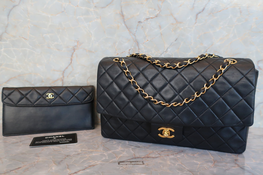 CHANEL/シャネル マトラッセチェーンショルダーバッグ ラムスキン ブラック/ゴールド金具 ショルダーバッグ 600120108