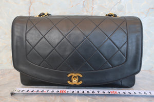 CHANEL/シャネル ダイアナマトラッセチェーンショルダーバッグ ラムスキン ブラック/ゴールド金具 ショルダーバッグ 600120158