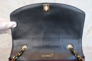 CHANEL/シャネル ダイアナマトラッセチェーンショルダーバッグ ラムスキン ブラック/ゴールド金具 ショルダーバッグ 600120158