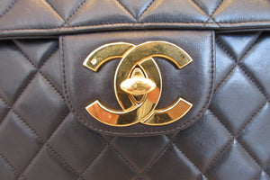 CHANEL/シャネル 中マトラッセシングルフラップチェーンショルダーバッグ ラムスキン ブラック/ゴールド金具 ショルダーバッグ 600120241