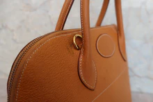 画像をギャラリービューアに読み込む, HERMES/エルメス ボリード35 ピグスキン ナチュラル 〇X刻印 ショルダーバッグ 800030075