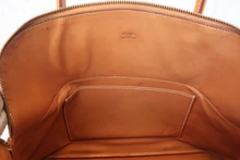 画像をギャラリービューアに読み込む, HERMES/エルメス ボリード35 ピグスキン ナチュラル 〇X刻印 ショルダーバッグ 800030075