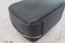 画像をギャラリービューアに読み込む, CHANEL/シャネル ココマークバニティ キャビアスキン ブラック/ゴールド金具 バニティ 800040041