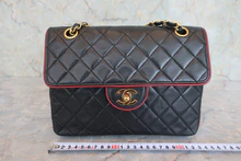画像をギャラリービューアに読み込む, CHANEL/シャネル マトラッセバイカラーチェーンショルダーバッグ ラムスキン ブラック/レッド/ゴールド金具 ショルダーバッグ 800040047