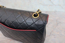 画像をギャラリービューアに読み込む, CHANEL/シャネル マトラッセバイカラーチェーンショルダーバッグ ラムスキン ブラック/レッド/ゴールド金具 ショルダーバッグ 800040047