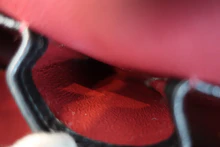 画像をギャラリービューアに読み込む, CHANEL/シャネル マトラッセバイカラーチェーンショルダーバッグ ラムスキン ブラック/レッド/ゴールド金具 ショルダーバッグ 800040047
