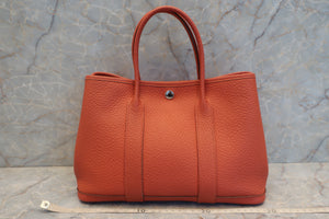 HERMES／エルメス ガーデンパーティＴＰＭ ネゴンダ サンギーヌ □Q刻印 トートバッグ 600100228