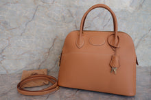 将图片加载到图库查看器，HERMES／BOLIDE 31 Graine Couchevel leather Natural □E刻印 Shoulder bag 600120285
