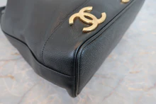 画像をギャラリービューアに読み込む, CHANEL/シャネル トリプルココマークチェーンショルダーバッグ キャビアスキン ブラック/ゴールド金具 ショルダーバッグ 800040029