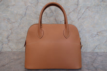 将图片加载到图库查看器，HERMES／BOLIDE 31 Graine Couchevel leather Natural □E刻印 Shoulder bag 600120285
