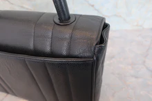 画像をギャラリービューアに読み込む, CHANEL/シャネル マドモアゼルハンドバッグ キャビアスキン ブラック/ゴールド金具 ハンドバッグ 800030016