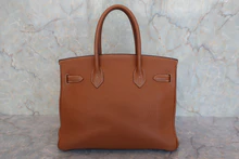 画像をギャラリービューアに読み込む, HERMES／エルメス バーキン30 トゴ ゴールド □H刻印 ハンドバッグ 800030159
