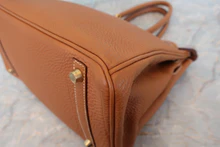 画像をギャラリービューアに読み込む, HERMES／エルメス バーキン30 トゴ ゴールド □H刻印 ハンドバッグ 800030159
