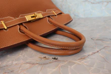 画像をギャラリービューアに読み込む, HERMES/エルメス バーキン30 トゴ ゴールド □H刻印 ハンドバッグ 800030159