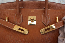 画像をギャラリービューアに読み込む, HERMES/エルメス バーキン30 トゴ ゴールド □H刻印 ハンドバッグ 800030159