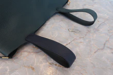 画像をギャラリービューアに読み込む, HERMES／エルメス ピコタンロックカザック2 MM トリヨンクレマンス ブルーニュイ/ヴェールシプレ/ブラック Y刻印 ハンドバッグ 800040045
