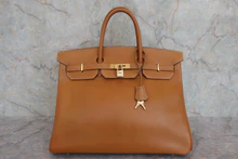 画像をギャラリービューアに読み込む, HERMES/エルメス バーキン40 アルデンヌ ナチュラル □A刻印 ハンドバッグ 800020006