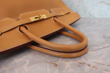 画像をギャラリービューアに読み込む, HERMES／エルメス バーキン40 アルデンヌ ナチュラル □A刻印 ハンドバッグ 800020006
