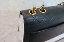 画像をギャラリービューアに読み込む, CHANEL/シャネル 2.55バイカラーチェーンショルダーバッグ ラムスキン ブラック/ホワイト/ゴールド金具 ショルダーバッグ 800020145
