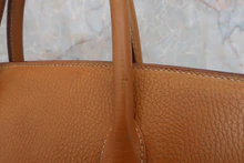 画像をギャラリービューアに読み込む, HERMES／エルメス バーキン40 アルデンヌ ナチュラル □A刻印 ハンドバッグ 800020006
