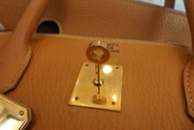 画像をギャラリービューアに読み込む, HERMES/エルメス バーキン40 アルデンヌ ナチュラル □A刻印 ハンドバッグ 800020006