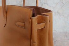 画像をギャラリービューアに読み込む, HERMES/エルメス バーキン40 アルデンヌ ナチュラル □A刻印 ハンドバッグ 800020006