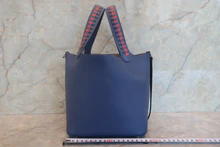 画像をギャラリービューアに読み込む, HERMES/エルメス ピコタンロックPMトレサージュ ヴォーエプソン ブルーブライトン/カプシーヌ/ブルーサフィール C刻印 ハンドバッグ 700120149