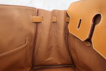 画像をギャラリービューアに読み込む, HERMES／エルメス バーキン40 アルデンヌ ナチュラル □A刻印 ハンドバッグ 800020006
