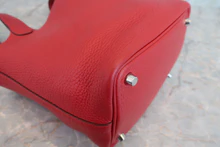 画像をギャラリービューアに読み込む, HERMES/エルメス ピコタンロックPM トリヨンクレマンス ルージュカザック A刻印 ハンドバッグ 800040035